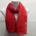 Cotton Half Net Stole- Red